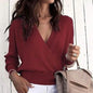 Women's Pullover Solid Colored Basic Long Sleeve Loose Short Sweater Cardigans