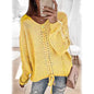 Women's Ribbed Knit Long Sleeve Lightweight Tunic Top