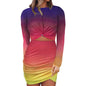 Women's Sleeveless Hollow Out Twist Bodycon Dress
