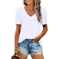 Women's Summer V-Neck Casual T-Shirt
