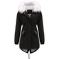 Women's Thick Warm Fleece Lined Winter Coat Jacket Parka with Fluffy Hood