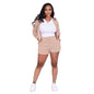 Women's Tracksuits Casual Sportswear Neon Two-Piece Short Sets