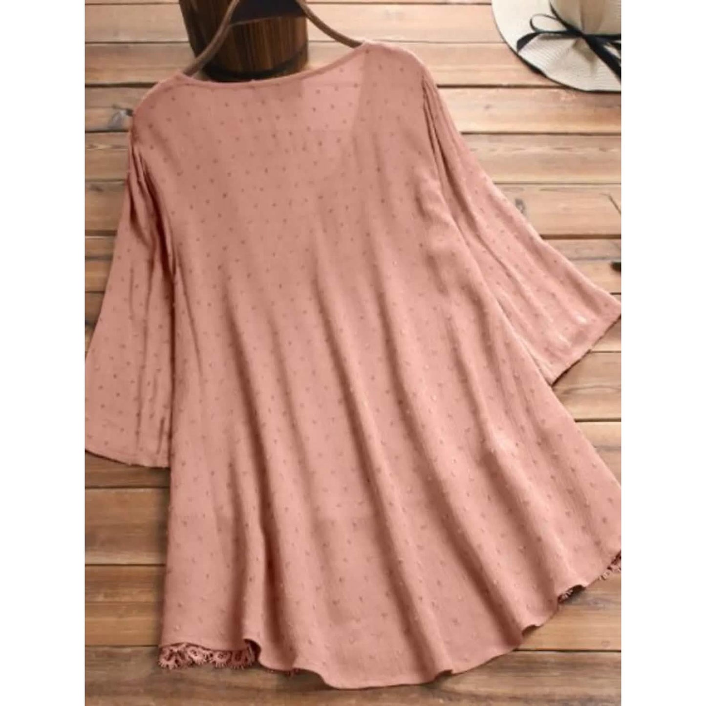 Women's V-Neck Floral Lace Top