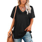 Women's V Neck T Shirts Basic Short Sleeve Tees Tops