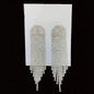 Women's White Drop Fringe Earrings