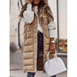 Women's Winter Jacket Vest Long Coat Regular Fit