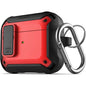 X-Armor for Airpods 3rd Generation Case with Locking Lid | Protective Carrying Pod with Carabiner Keychain (Airpods Gen 3)