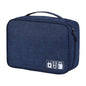 Zippered Cable Compartment Bag for Electronics Storage