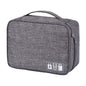 Zippered Cable Compartment Bag for Electronics Storage