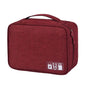 Zippered Cable Compartment Bag for Electronics Storage
